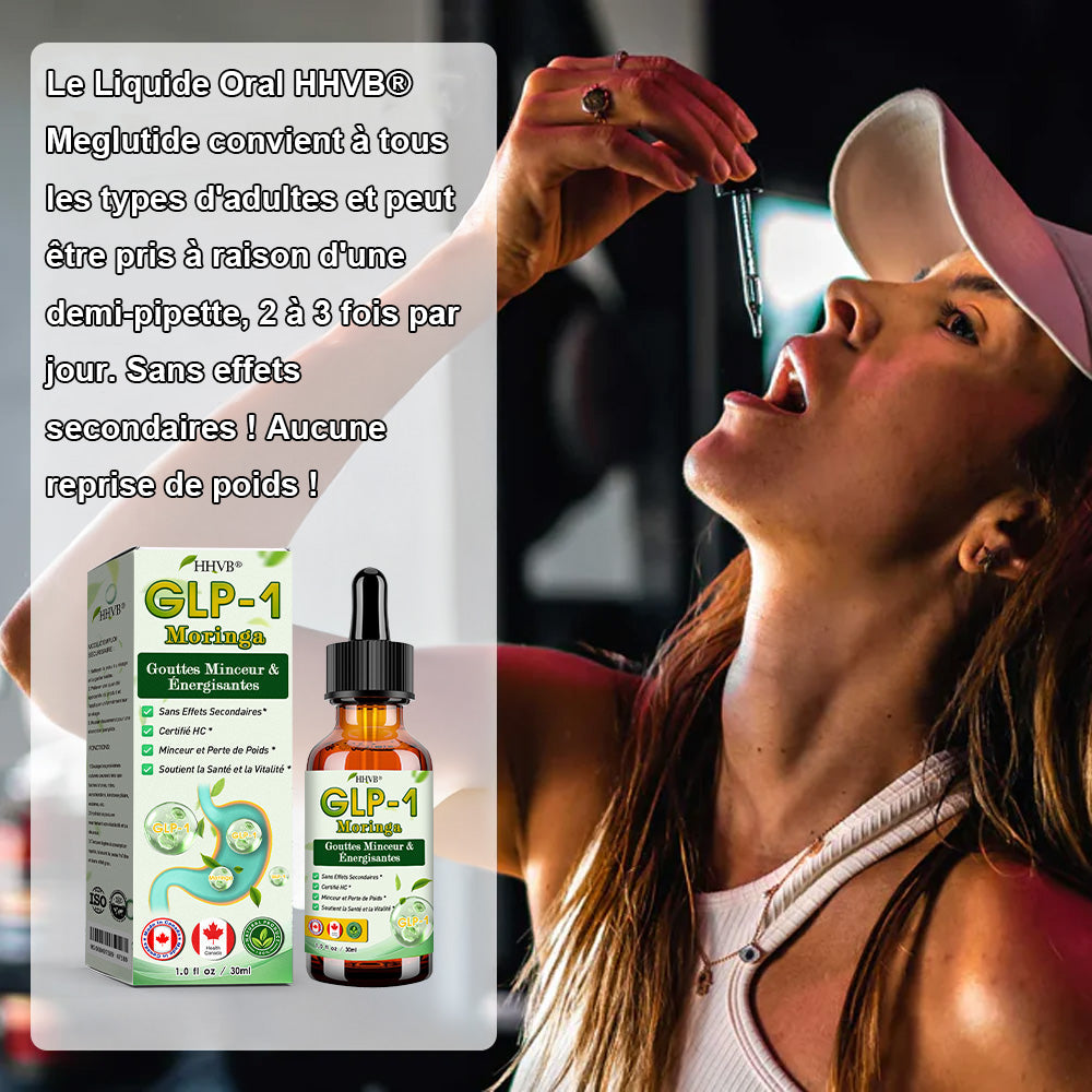 HHVB® GLP-1 Moringa Minceur & Gouttes de Boost de Santé (💥Brûleur de graisses de qualité alimentaire – Développé par The Obesity Society)